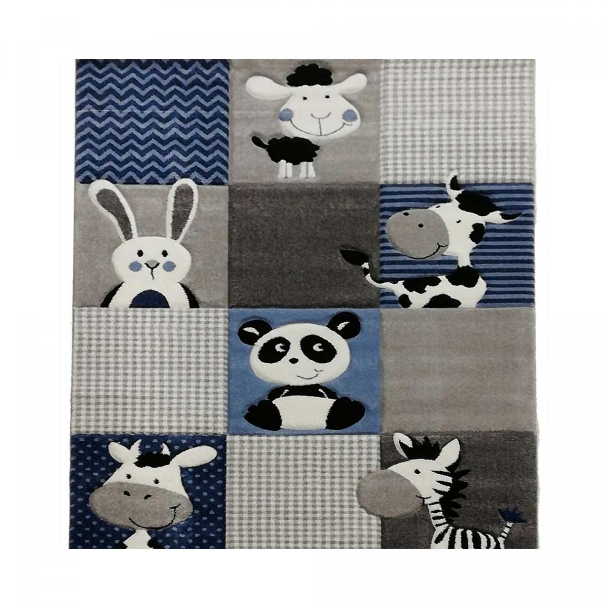 Tapis enfant tissé motif animaux ZOO — vue 6
