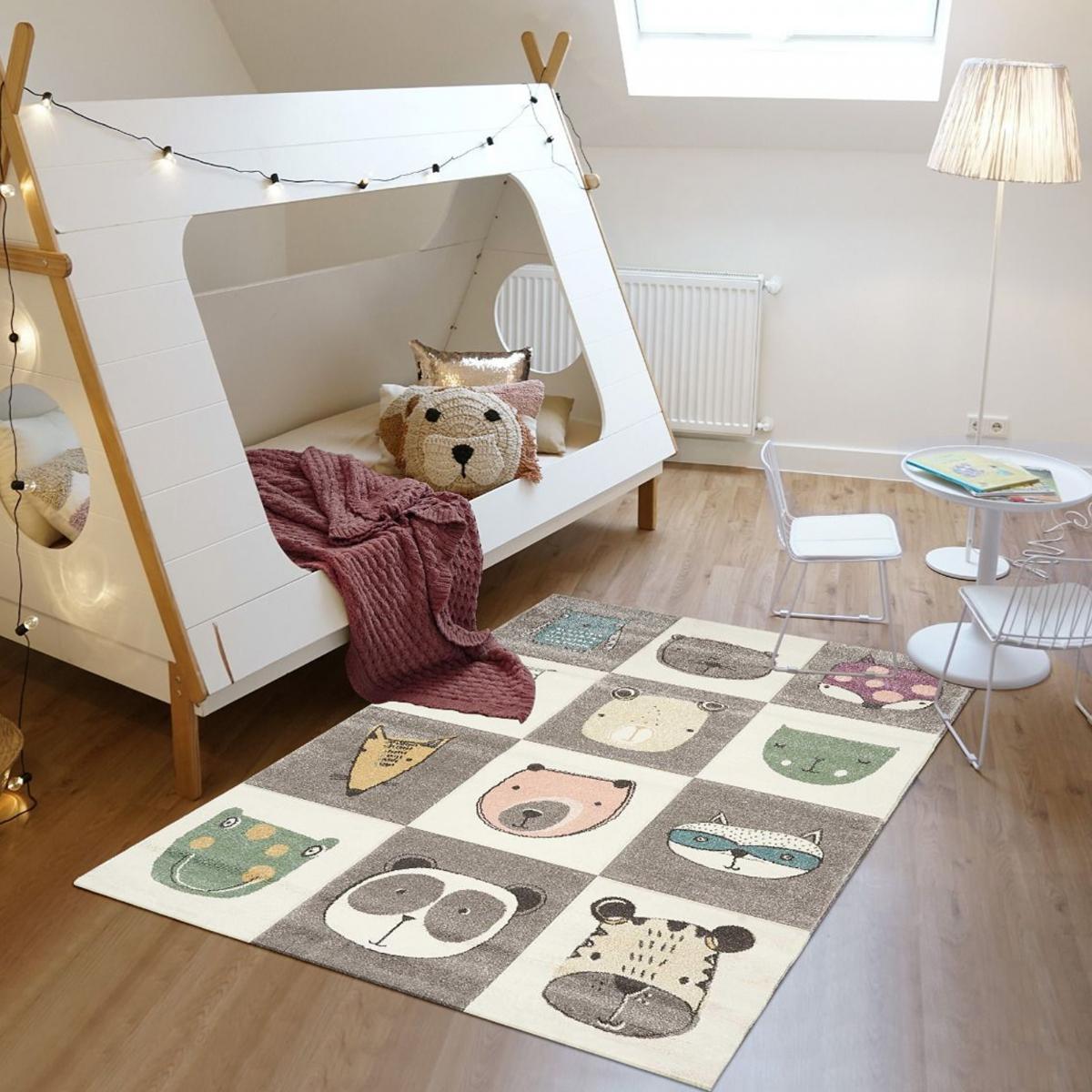 Tapis enfant tissé motif animaux ZOO 2 — vue 6
