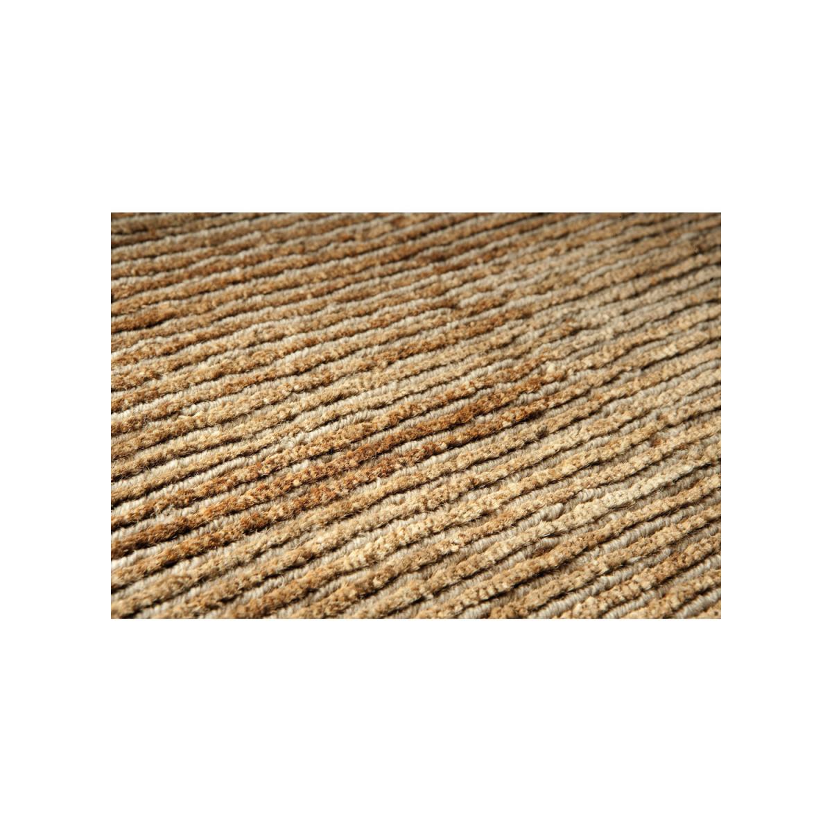 Tapis salon et chambre fait main en chanvre motif uni TRANSFORM 3 — vue 5